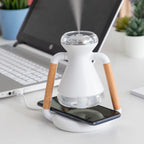 Humidificador Difusor de Aromas y Cargador Inalámbrico Aura Dock